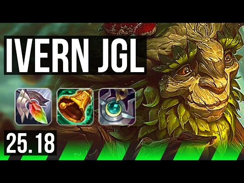 IVERN vs NIDALEE (JGL) | 0/3/20, 600+ games | KR Grandmaster | 25.18