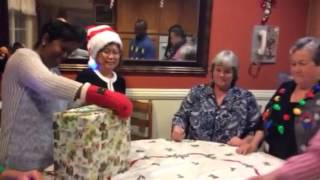 Unwrap the gift game 😀our fun Christmas party