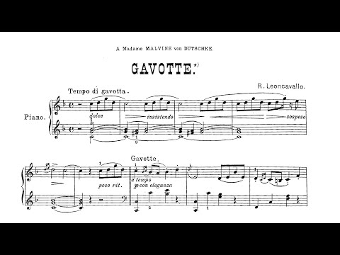 Ruggiero Leoncavallo: Gavotte - Ingrid Carbone, piano