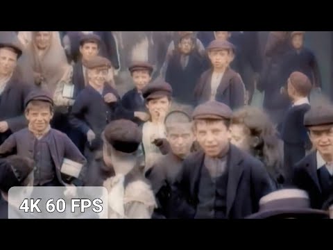 [ 4K, Ultra, 60FPS, color, AI, upscaled]  REAL HISTORICAL, RARE FOOTAGE Victorian England 1901