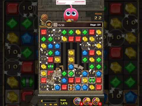 Jewels Temple-Quest 💎 Level 231 ⭐⭐ - 2022 Match 3 Game no Booster 👑 Android Gameplay ✅