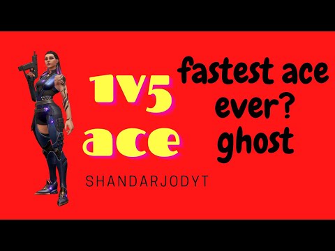 1V5 ACE | FASTEST ACE EVER? | ShandarJodYT | #Shorts #shortvideos #VALORANT