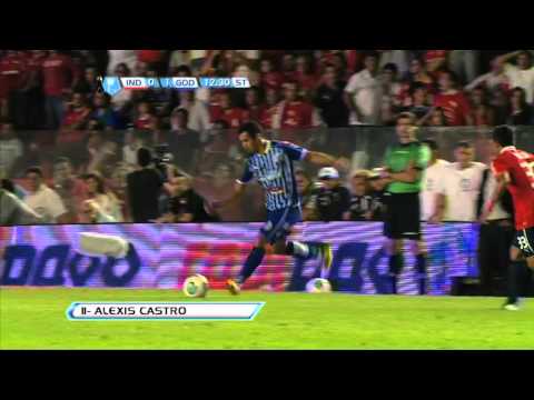 Gol Castro. Independiente 0 Godoy Cruz 1. Torneo Final 2013. Fecha 5. Fútbol Para Todos.