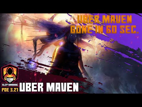 POE[3.21] Uber Maven Gone In Less Than 60  Sec !!!