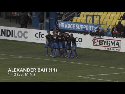 Highlights og målet   HB Køge   Vendsyssel FF den 12  marts 2017