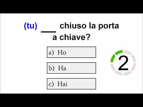 Irregular Verbs - Italian Quiz