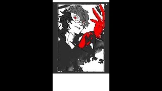 ペルソナ。ジョーカー　描いてみた。