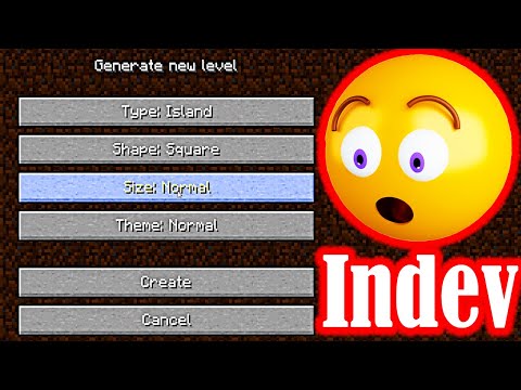 Minecraft Indev: Unbelievable World Gen Options!