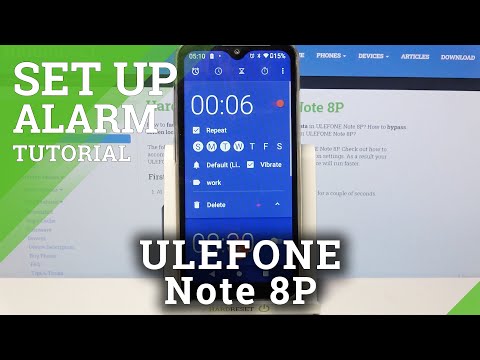 ULEFONE Note 8P and Alarm Settings - Personalize Alarm Clock