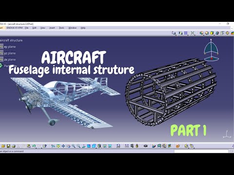 Aircraft Fuselage Internal Structure Design in Catia V5 Tutorial part1 #aircraftdesign #catiav5