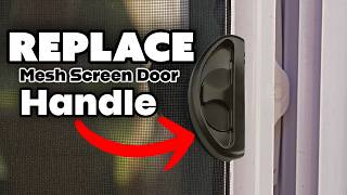 Download lagu How To Replace Mesh Screen Door Handle Latch Easy Simple mp3