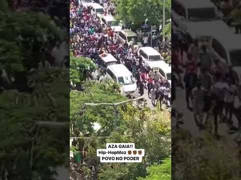 Cortejo Fúnebre do rapper Mano Azagaia, em Maputo - Moçambique #azagaia #rapmoz