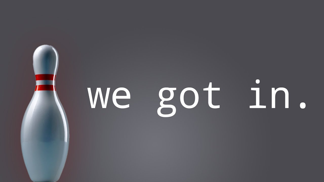 We hacked into a bowling alley computer!