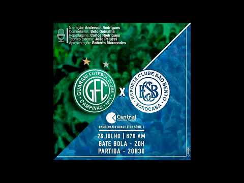 Gol Guarani 2 x 1 São Bento (Michel Douglas) Narrei no AM 870 da Rádio Central.