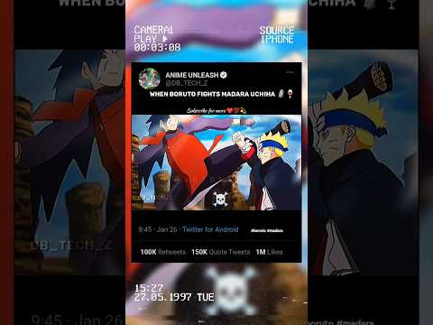 BORUTO TRAVELS TO THE PAST AND FIGHTS MADARA 🗿😤 l #boruto #madara #animeedits