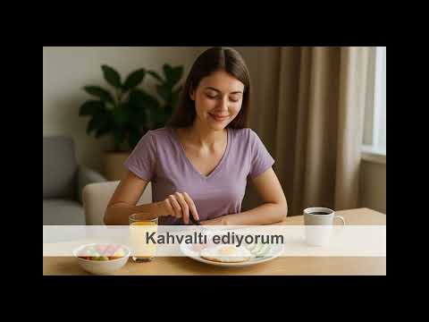 Learn Turkish: Daily Routine Verbs in Present Continuous Tense