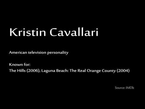 How to pronounce - Kristin Cavallari
