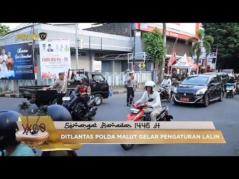 DIT LANTAS POLDA MALUKU UTARA LAKSANAKAN PENGATURAN LALU LINTAS DI SEJUMLAH TITIK STRATEGIS