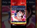 Only Goku Can Defeat Goku Dragonball