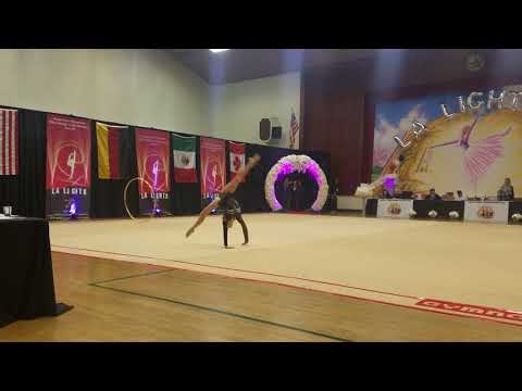 Sidak Alina (Ukraine) - 14.1 - Hoop - Level 10 Senior - LA Lights 2018