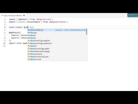 Angular 6 Basics 27 - Creating an angular project with routing