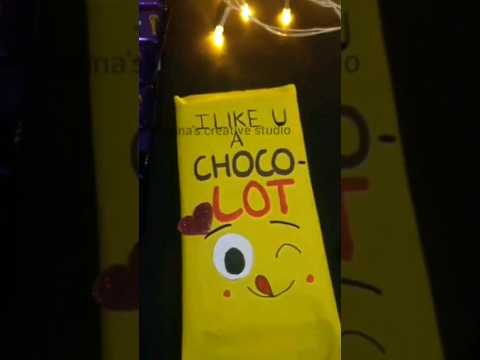 DIY Chocolate gift wrapping ideas | Chocolate gift budget friendly #chocolategift #chocolategiftwrap
