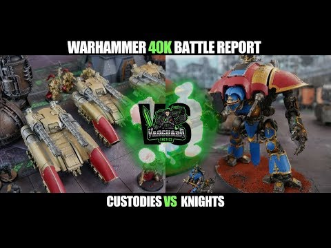 Warhammer 40k ITC Battle Report - Custodies vs Imperial Knight