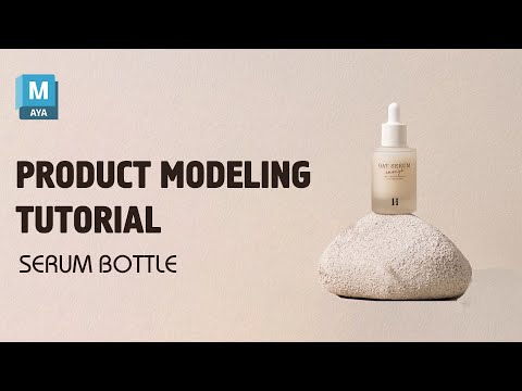 How to Design 3D Dropper Bottle Product Modeling in Maya 2023