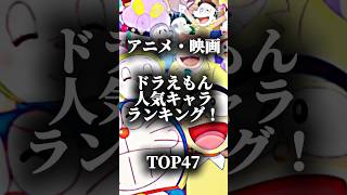 ドラえもん人気キャラクターランキング！TOP47！アニメ・映画・個人的。 #アニメ #ドラえもん #おすすめ  #anime #人気になりたい #ショート #ランキング #映画