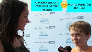 The Grinder's Connor Kalopsis Interview With Alexisjoyvipaccess At The Mattel Party On The Pier video