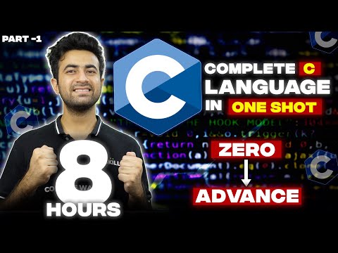 C Language Full Course - Part 1 (Beginner to Advance) | 100+ Questions + Notes