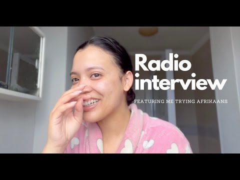 I tried to practice Afrikaans before my interview! | Mini Vlog | CCFM interview with Wat Klop!