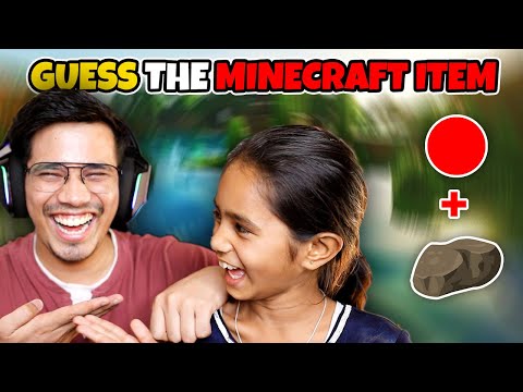 Guess The MINECRAFT Item By Emoji Challenge With My Sister ! 😂 (FUNNY)