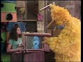 Classic Sesame Street Big Bird Watches Snuffy On Television 1973