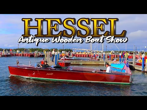 BEAUTIFUL ANTIQUE BOATS!!! Les Cheneaux Island 45th Annual Antique Boat Show! Classic Wooden Boats!!