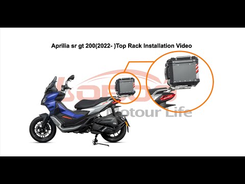 Aprilia sr gt200(2022- )Top Rack Installation Video