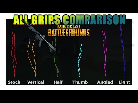 PUBG ALL Grips Compared: Half vs Thumb vs Light vs Angled vs Vertical (PC 1.0 Update 12)