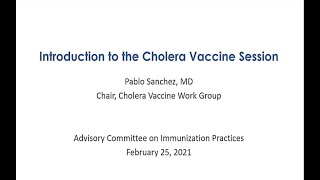 February 2021 ACIP Meeting - Cholera & Orthopoxviruses Vaccines