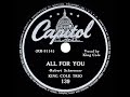 1943 HITS ARCHIVE: All For You - Nat King Cole (King Cole Trio)