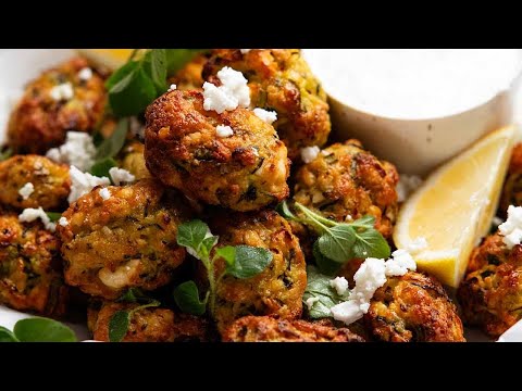 Greek zucchini tots (baked!)