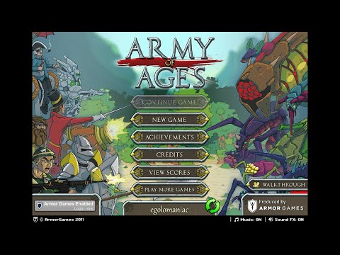 Army Of Ages Hard Difficulty Full Gameplay (FlashGame)