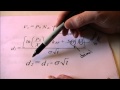 Black Scholes Option Pricing Model Intro And Call Example