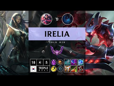 Irelia Mid vs Nocturne - KR Master Patch 14.13