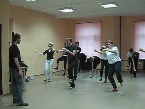 Тренинг с тремя мячиками. ГИТИС. Курс Гаркалина В.Б.