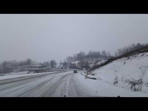 Soseaua Deva - Brad, după ninsori1