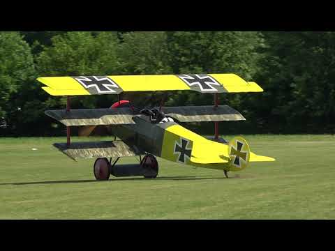 1918 Fokker DR.I Triplane, Le Rhone Rotary Engine - Golden Age Air Museum - Bethel, Pa.