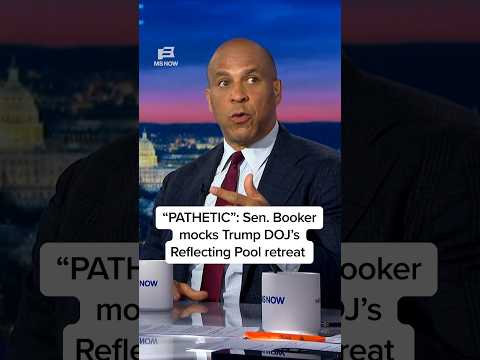 'PATHETIC': Sen. Booker mocks Trump DOJ's Reflecting Pool retreat