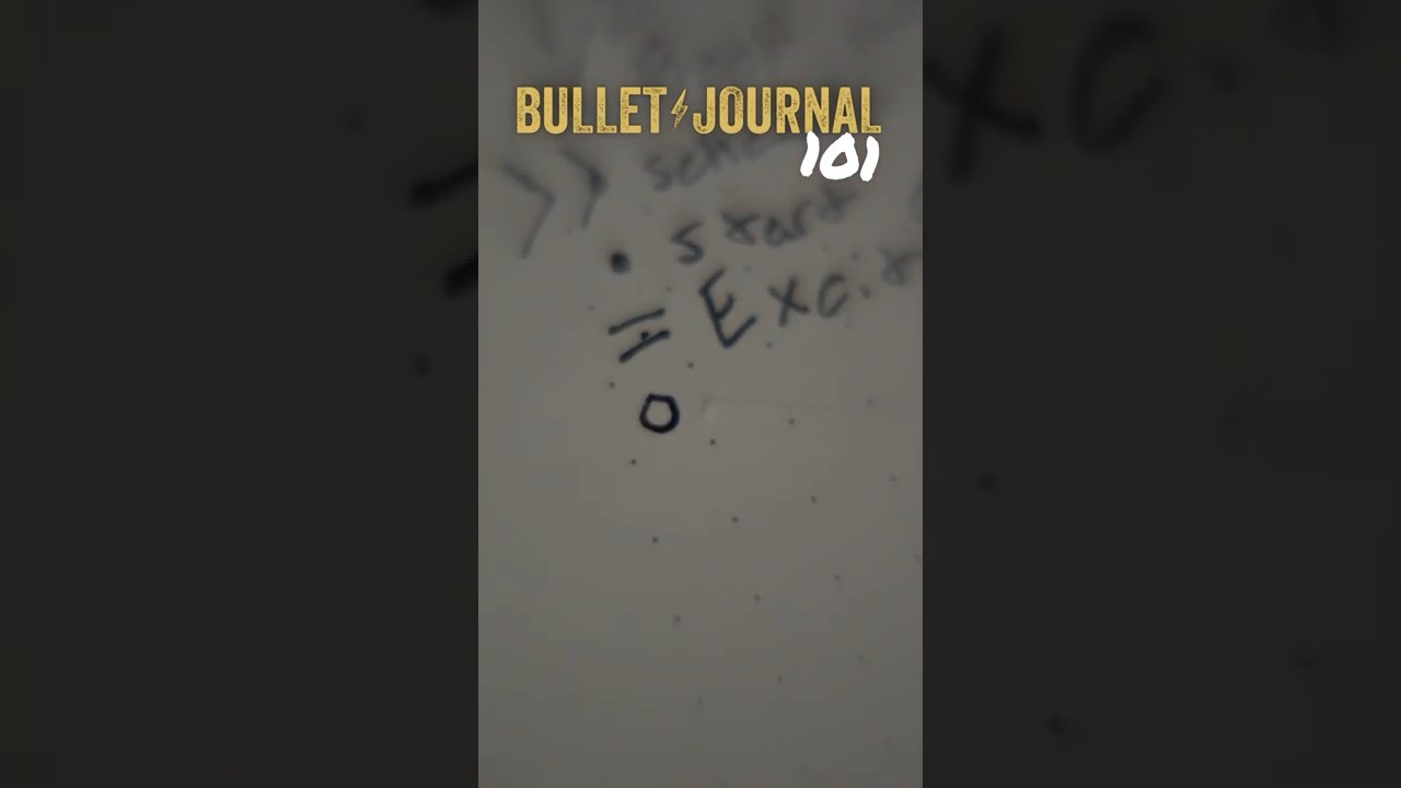Bullet Journal Basics EXPLAINED (The Event Bullet)