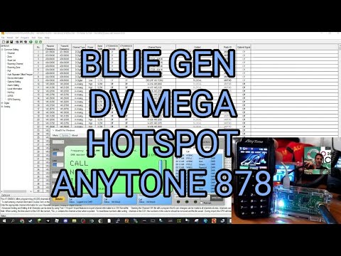 ANYTONE 878 Blue Gen Hotspot DV Mega