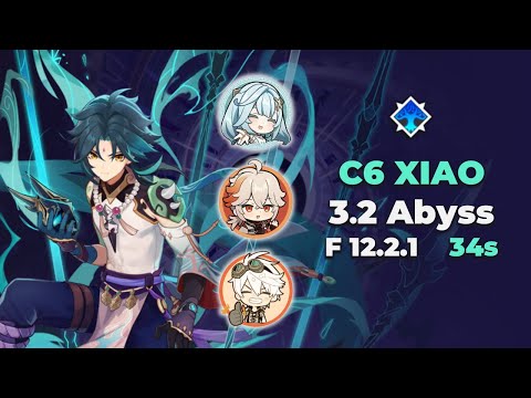 34 SEC XIAO C6 12-2-1 3.2 Spiral Abyss Speedrun